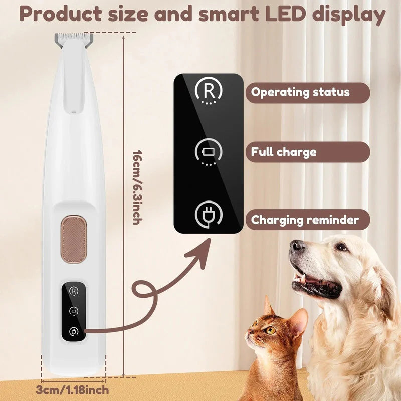 🔥HOT Sale🔥Waterproof Rechargeable Pet Shaver with LED Light