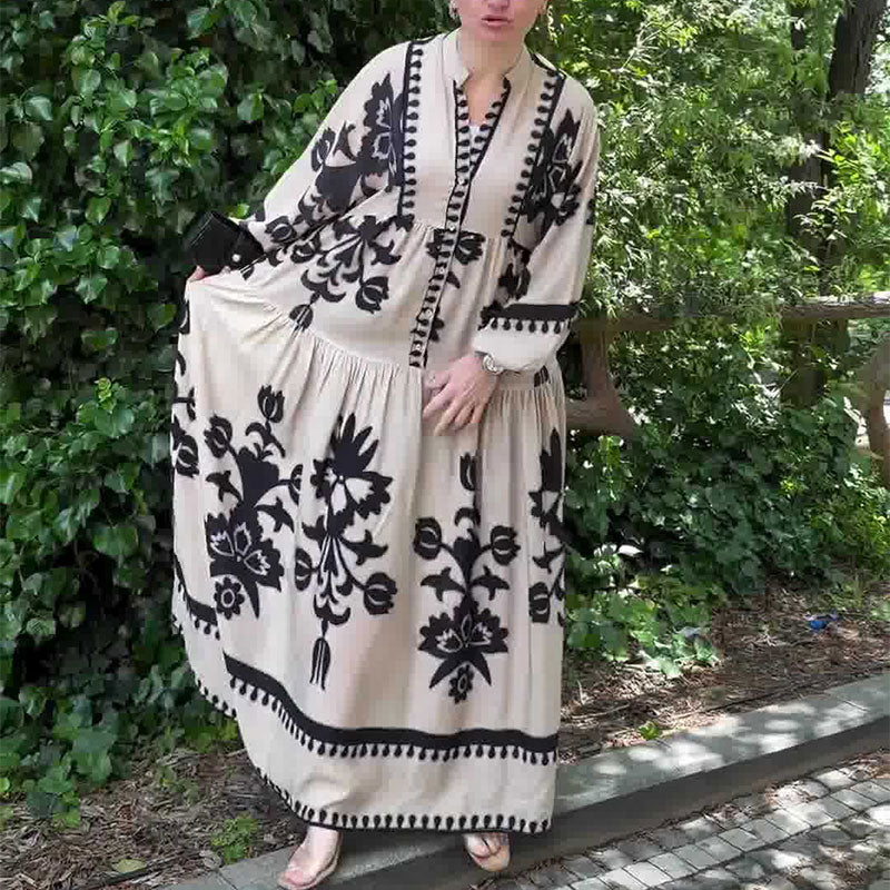 🌷Limited Time 33% OFF💞Women's Retro Maxi Dress