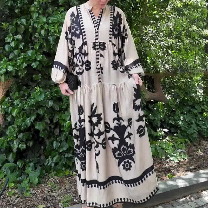 🌷Limited Time 33% OFF💞Women's Retro Maxi Dress