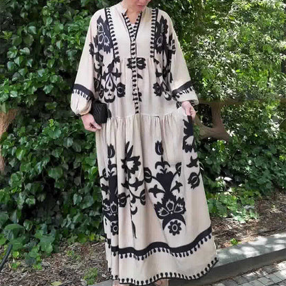 🌷Limited Time 33% OFF💞Women's Retro Maxi Dress