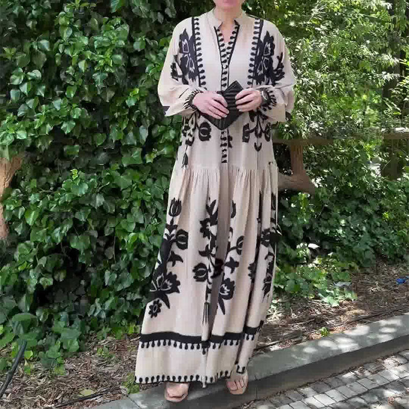🌷Limited Time 33% OFF💞Women's Retro Maxi Dress