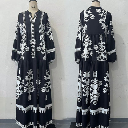🌷Limited Time 33% OFF💞Women's Retro Maxi Dress