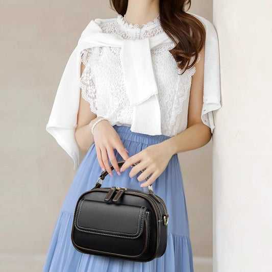 ✨Fashion items✨Elegant Double Layer Wide Strap Crossbody Handbag🔥