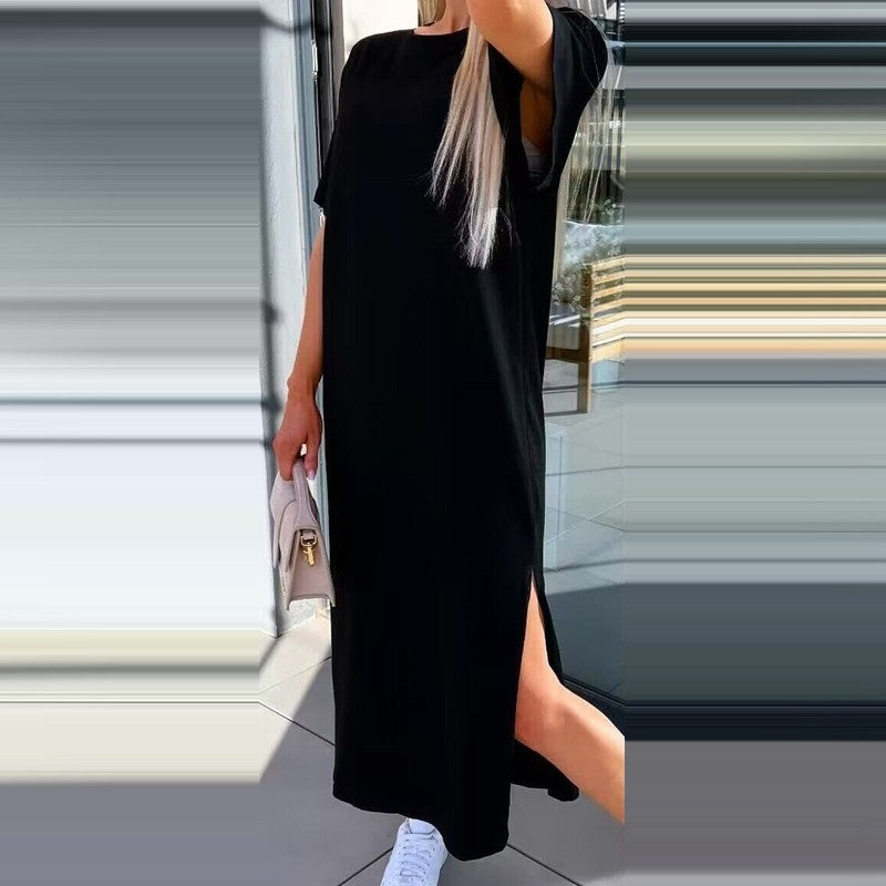🌷Limited Time 52% OFF💞Women's Casual Split T-shirt Long Dress