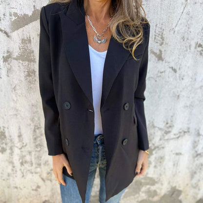 🔥HOT Sale🔥Fashionable Solid Color Long-Sleeve Blazer