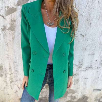 🔥HOT Sale🔥Fashionable Solid Color Long-Sleeve Blazer