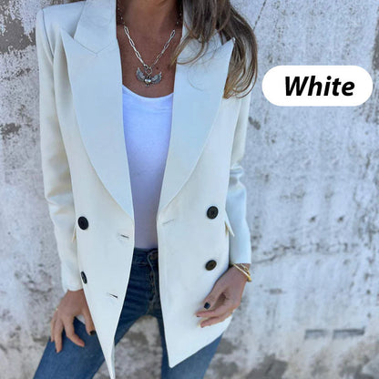 🔥HOT Sale🔥Fashionable Solid Color Long-Sleeve Blazer