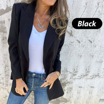 🔥HOT Sale🔥Fashionable Solid Color Long-Sleeve Blazer