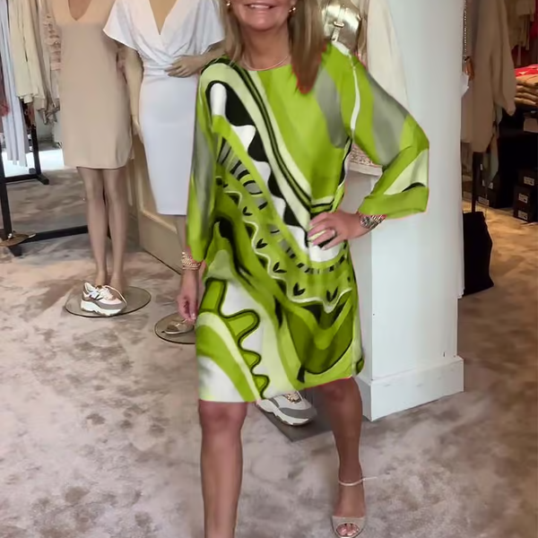 🔥HOT SALE-60% OFF💝Trendy Long Sleeve Printed Dress