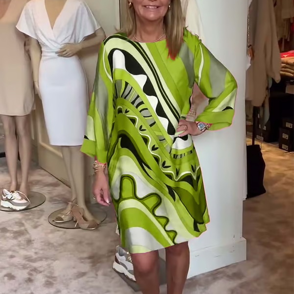 🔥HOT SALE-60% OFF💝Trendy Long Sleeve Printed Dress