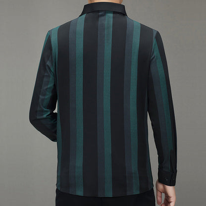 🔥Hot Sale 41% OFF🔥Striped Lapel Button Down Long Sleeve Shirt