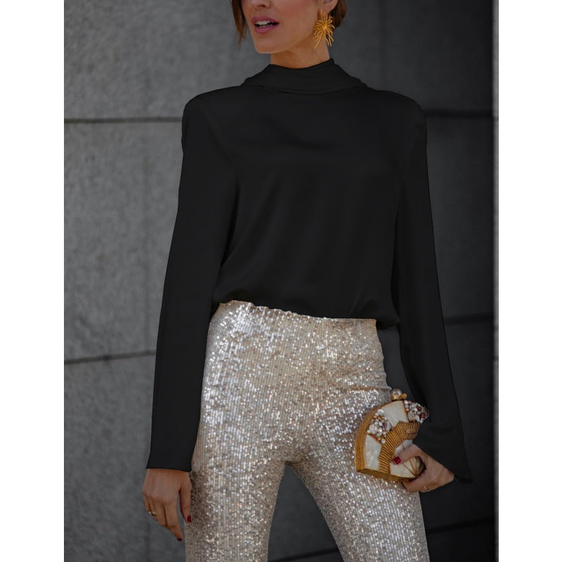 🌷Limited Time 50% OFF💞Ruffle Long Sleeve Top with Sexy Open Back