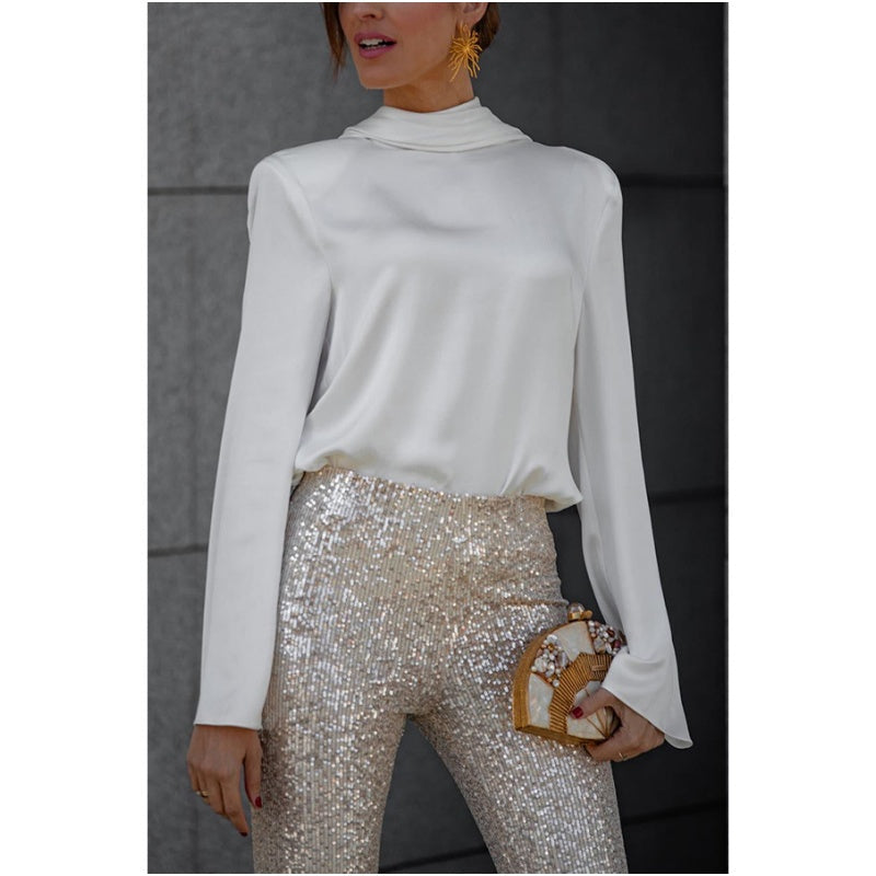 🌷Limited Time 50% OFF💞Ruffle Long Sleeve Top with Sexy Open Back