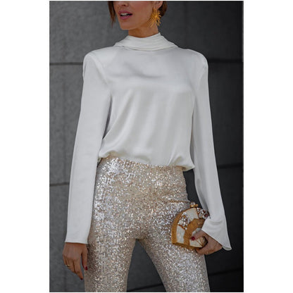 🌷Limited Time 50% OFF💞Ruffle Long Sleeve Top with Sexy Open Back