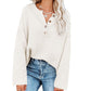 🔥Limited Time 45% OFF🔥Henley Waffle Knit Sweater