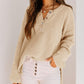 🔥Limited Time 45% OFF🔥Henley Waffle Knit Sweater