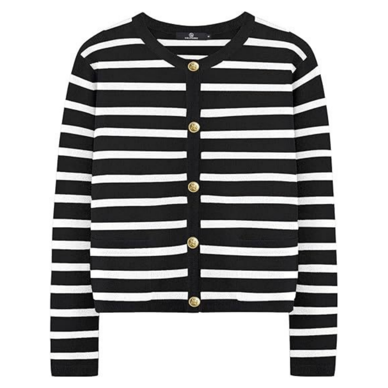 🌷Limited Time 40% OFF💞Trendy Striped Cardigan Sweater with Pockets