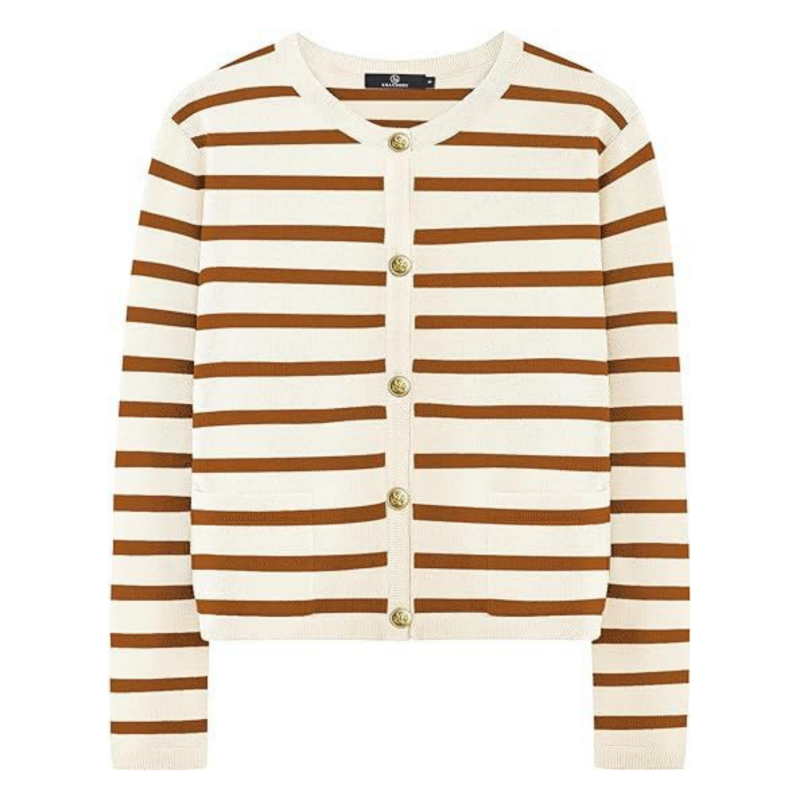 🌷Limited Time 40% OFF💞Trendy Striped Cardigan Sweater with Pockets