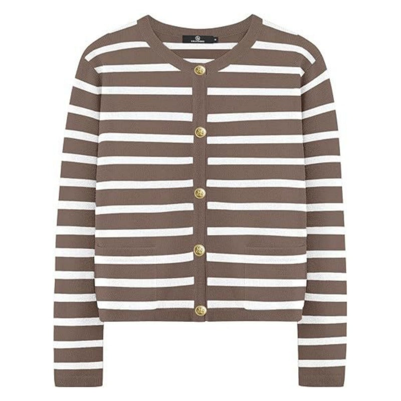 🌷Limited Time 40% OFF💞Trendy Striped Cardigan Sweater with Pockets