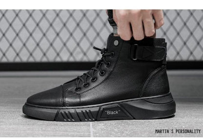 ✨New Arrival✨MARTINI' BLACK LEATHER BOOTS