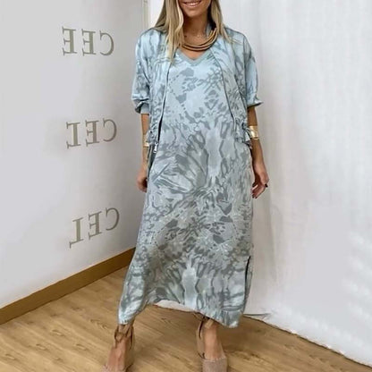 🌷Limited Time 56% OFF💞Women’s Fall Fashion Casual Printed Dress Two-Piece Set