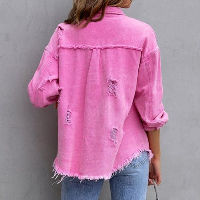 🍁Autumn New Releases🍁Relaxed Fit Denim Style Jacket