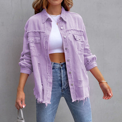 🍁Autumn New Releases🍁Relaxed Fit Denim Style Jacket