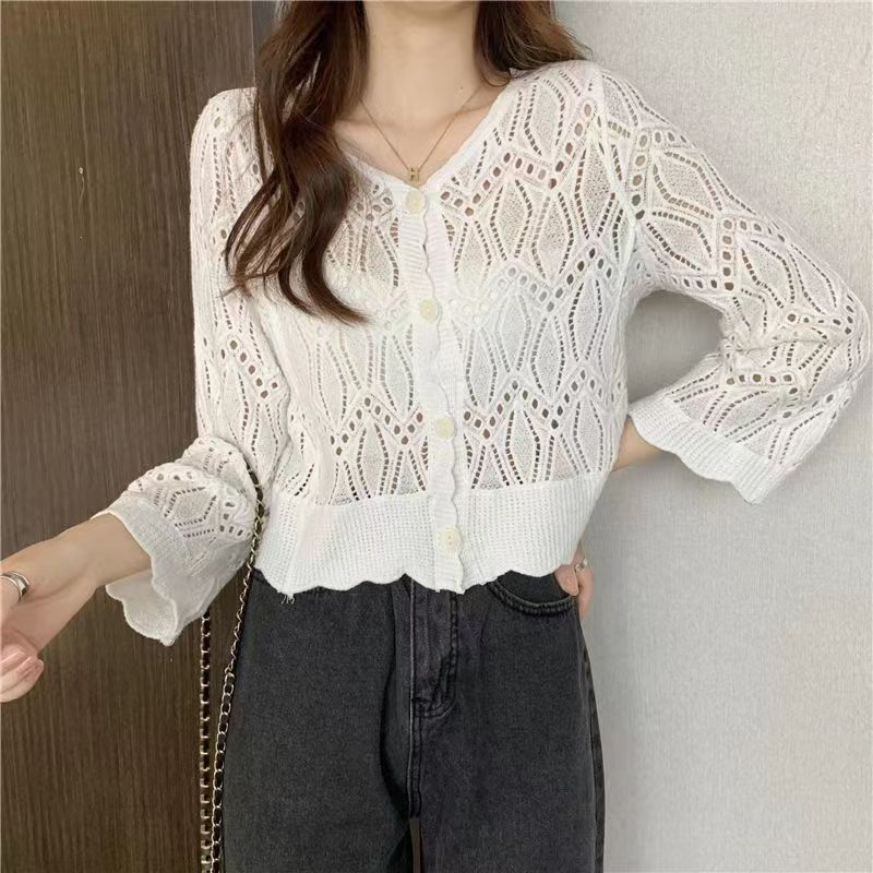🌷Limited Time 50% OFF💞Crochet Lace Button-Down Cardigan