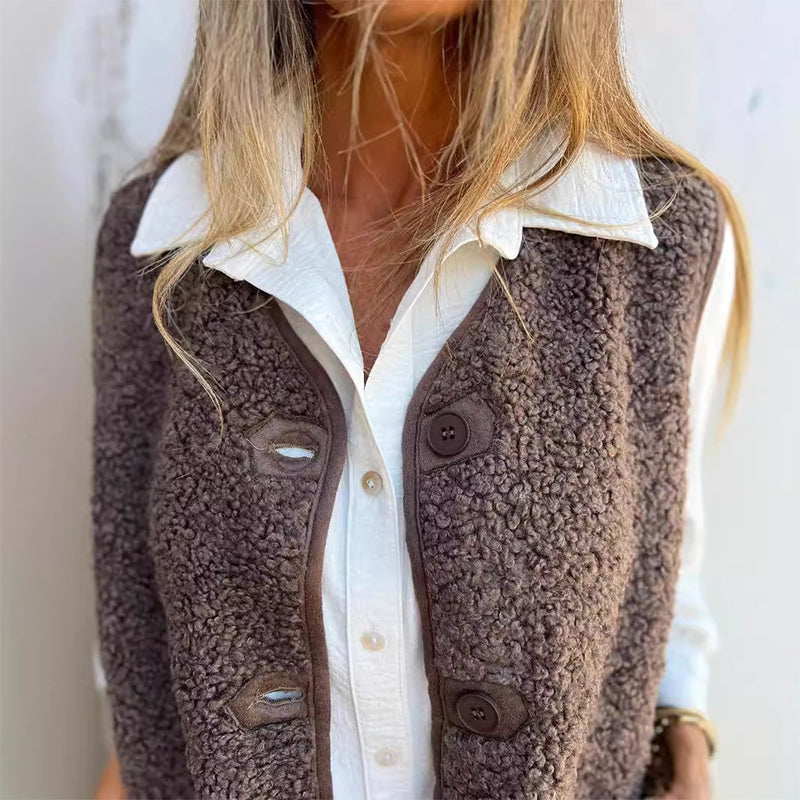 🍂 Last Day – 50% OFF 🎉 Women's Button-Down Quilted Warm Vest – Lightweight, Cozy & Stylish Layering Jacket