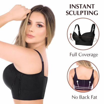 ✨New Arrival✨Deep Cup Bra Hide Back Fat With Shape Wear Incorporated