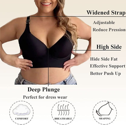 ✨New Arrival✨Deep Cup Bra Hide Back Fat With Shape Wear Incorporated