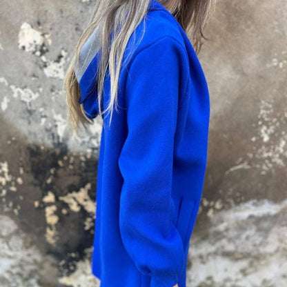 🌷Limited Time 43% OFF💞Women's Solid Zipper Hooded Coat with Pockets