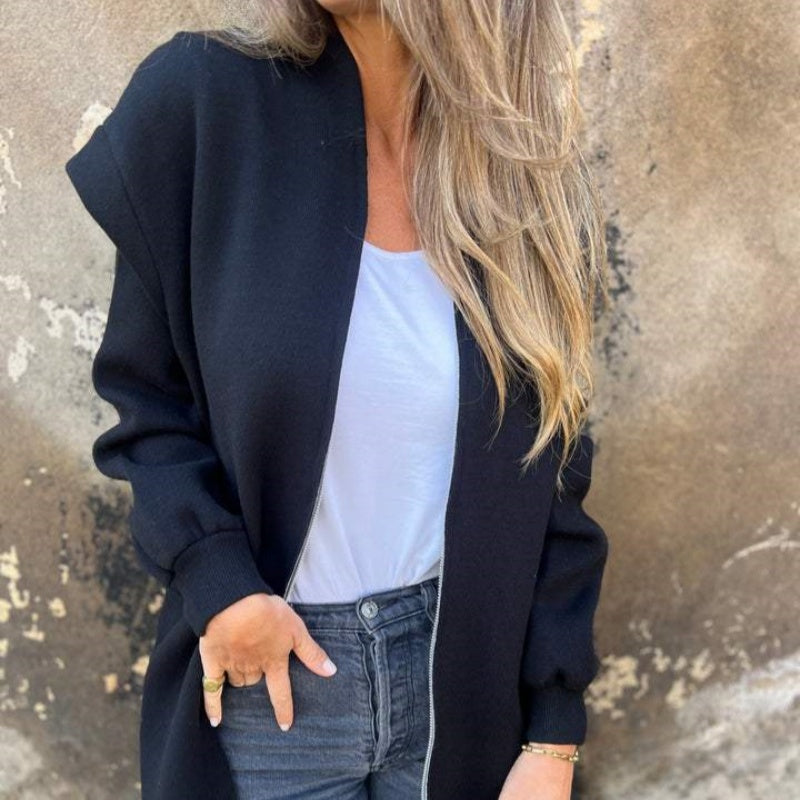 🌷Limited Time 43% OFF💞Women's Solid Zipper Hooded Coat with Pockets