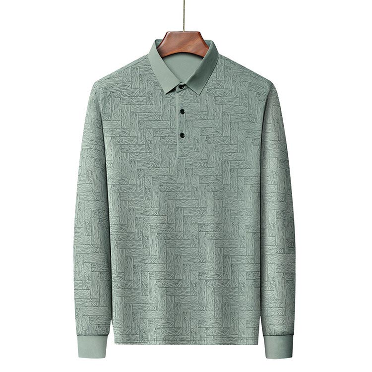 ✨New Arrival✨-Men’s Elegant Casual 3-button Lapel Collar Long-sleeve T-shirt
