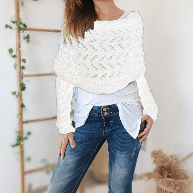 💝Gift Idea Hot sale 50% OFF🔥Women's Wrap Knit Shawl with Sleeves