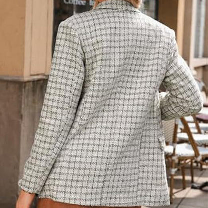 💕✨New Arrival✨💕Plaid Tweed Blazer Jacket for Women