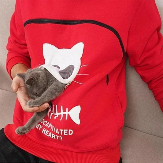 🔥Clearance Sale🔥Ideal Gift - Sweatshirt for Cat Lovers with a Hood and Cozy Pocket