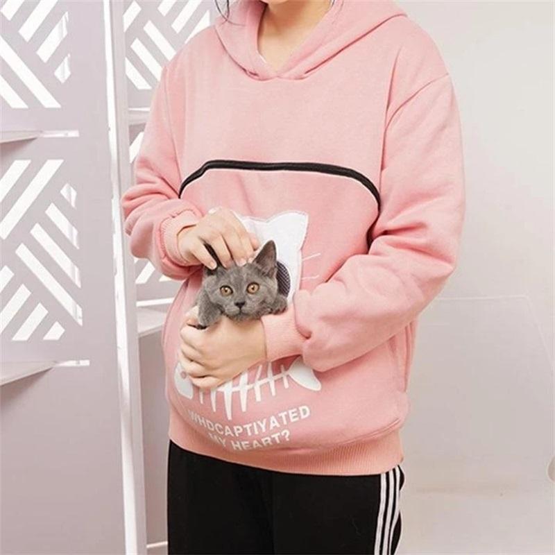 🔥Clearance Sale🔥Ideal Gift - Sweatshirt for Cat Lovers with a Hood and Cozy Pocket