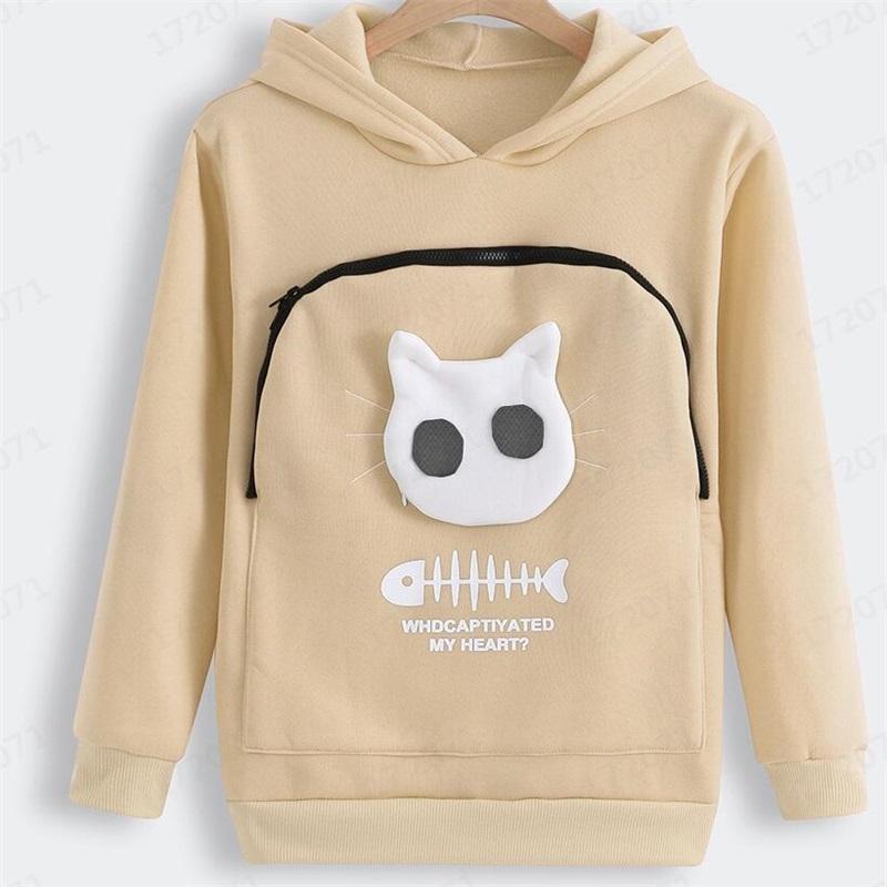 🔥Clearance Sale🔥Ideal Gift - Sweatshirt for Cat Lovers with a Hood and Cozy Pocket