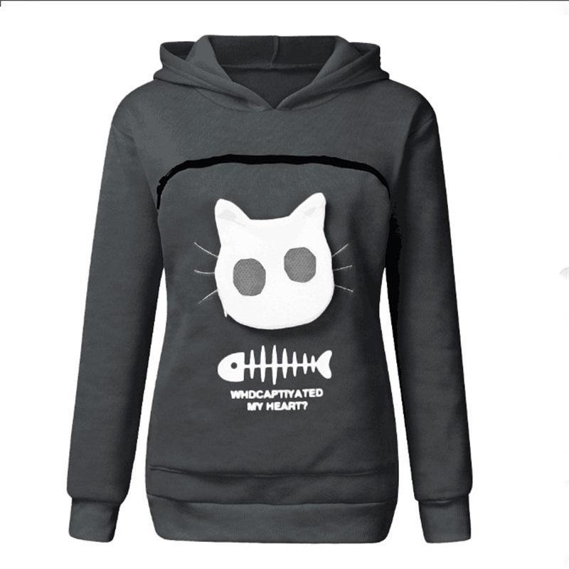 🔥Clearance Sale🔥Ideal Gift - Sweatshirt for Cat Lovers with a Hood and Cozy Pocket