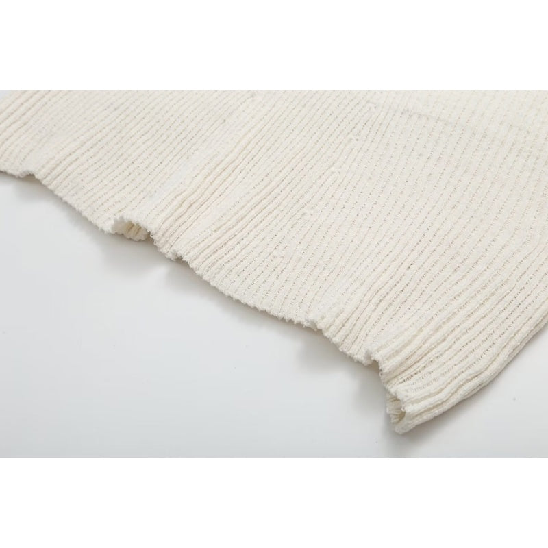 ✨Nieuwkomer✨Effen ronde hals gebreide mini-jurk met lange mouwen