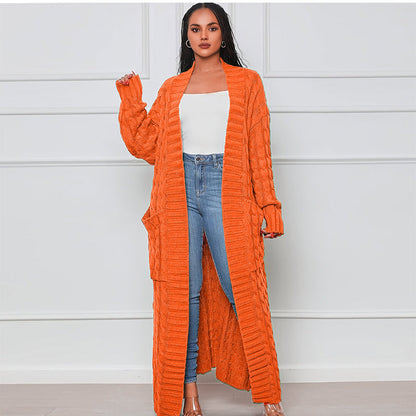 ✨New Arrival✨Women's Cable Knit Long Cardigan with Pockets