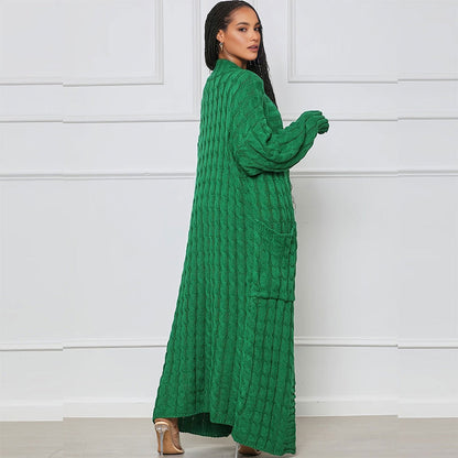 ✨New Arrival✨Women's Cable Knit Long Cardigan with Pockets