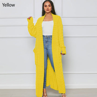 ✨New Arrival✨Women's Cable Knit Long Cardigan with Pockets
