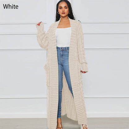 ✨New Arrival✨Women's Cable Knit Long Cardigan with Pockets