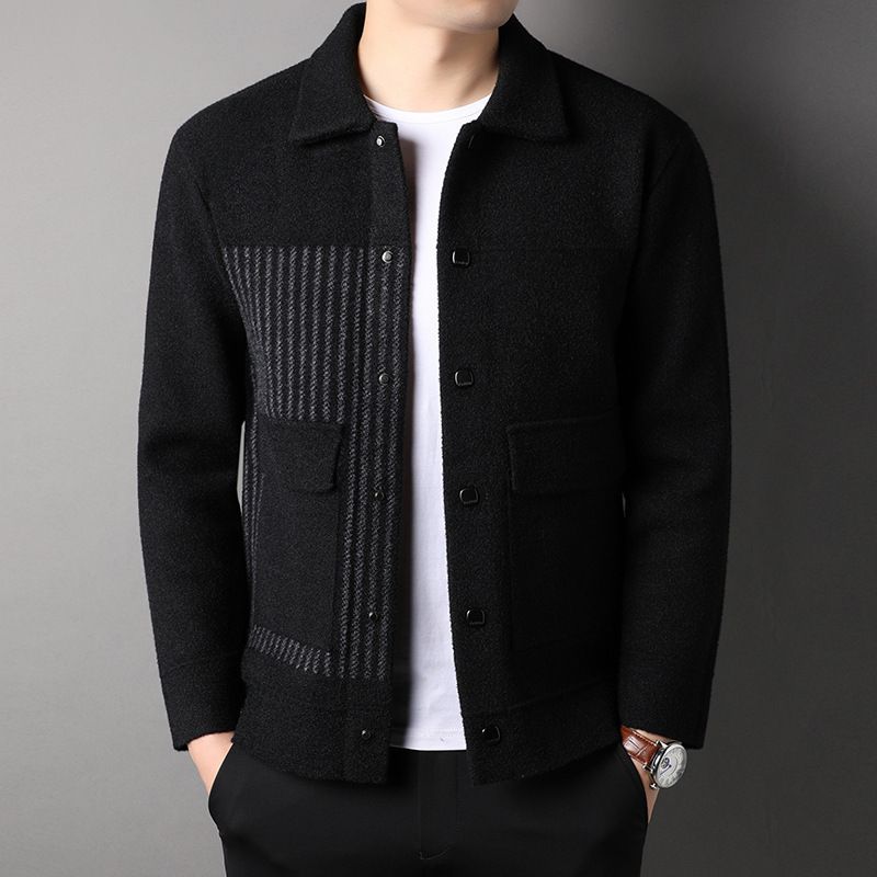 ✨New Arrival✨Men’s Casual Button Tweed Jacket with Lapel Collar