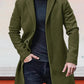 🍂 Timeless Warmth | Men's Wool-Blend Single-Breasted Notch-Lapel Coat