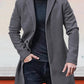🍂 Timeless Warmth | Men's Wool-Blend Single-Breasted Notch-Lapel Coat