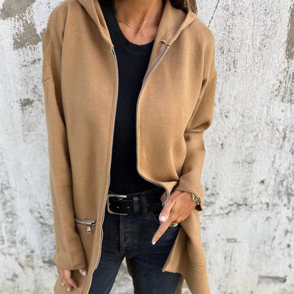 🍁Autumn New Releases🍁Casual Fashion Long-Sleeve Zip-Up Hooded Sweatshirt Jacket