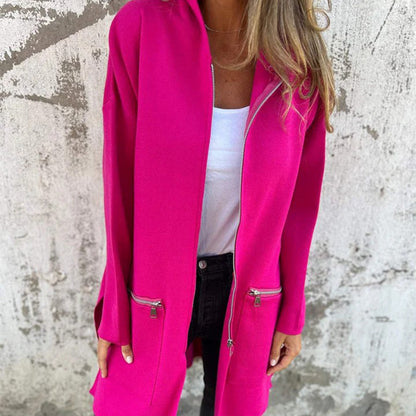 🍁Autumn New Releases🍁Casual Fashion Long-Sleeve Zip-Up Hooded Sweatshirt Jacket